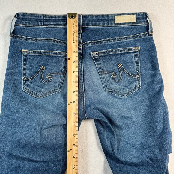 Adriano Goldschmied Jeans Womens 25 Blue Skinny Ankle Low Rise Dark Wash - Picture 8 of 12